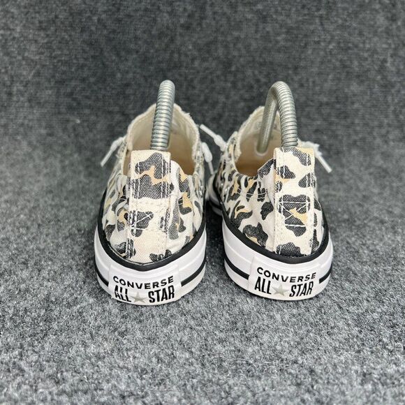 Converse Shoreline Shoes Women's 7 White Cheetah Print Chuck Taylor All Star Low - Picture 5 of 11